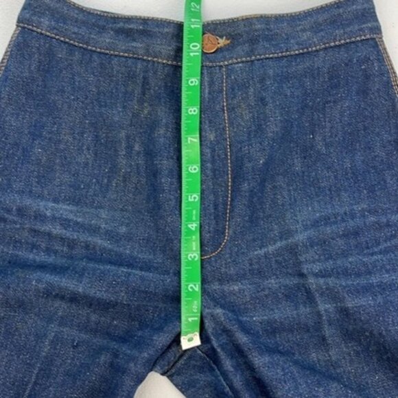 Vik Vizette Jeans High-Rise Butterfly Embroidery Flare Boot Cut Flat Front 26 - Picture 12 of 12